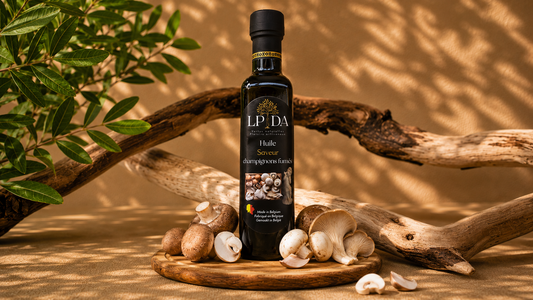Smoked Mushroom Olive Oil – Woody & intense flavour